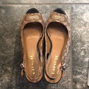 Coach platform sandals